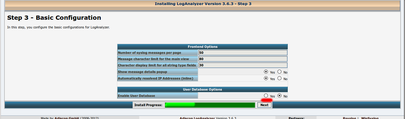 Установка и настройка LogAnalyzer на Debian 6