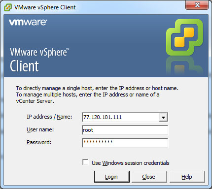 vSphere Client - создание и настройка VPS в VMware ESXi