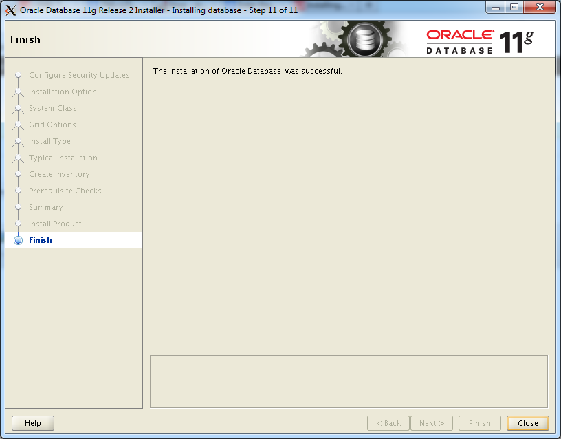 CentOS: установка Oracle Database 11g