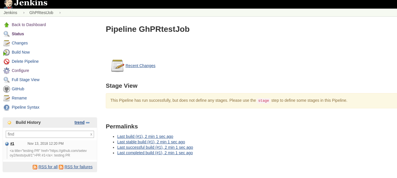 Jenkins: Github Pull-Request Builder плагин