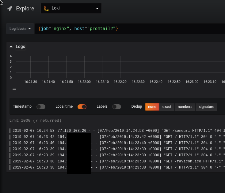 Grafana Labs: Loki – distributed system, labels and filters