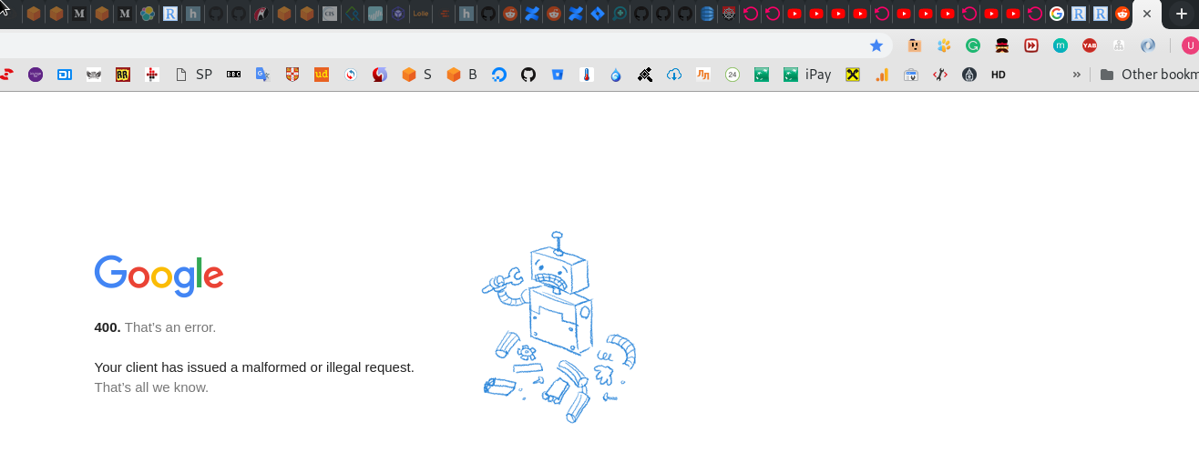 Chromium Youtube Error 400