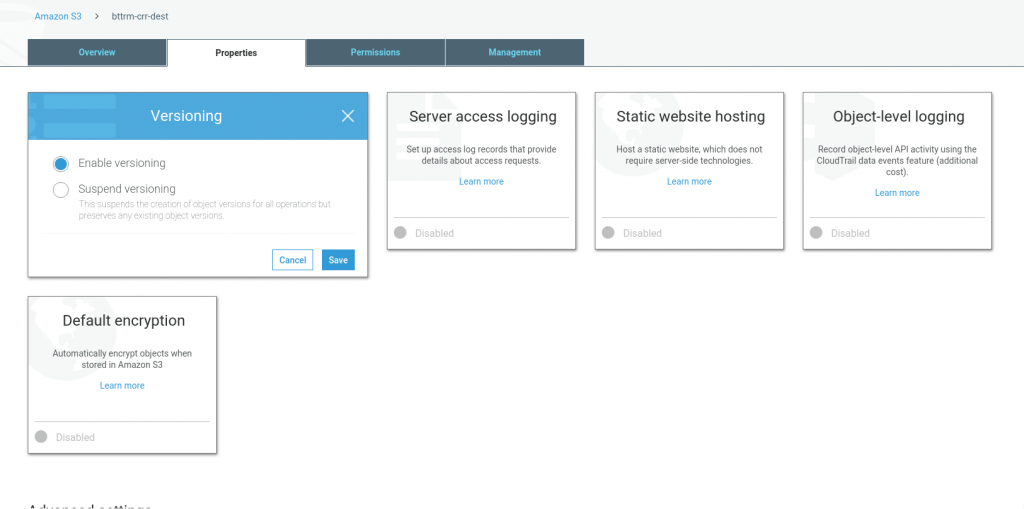 AWS S3 CrossRegion Replication with DeleteMarkers set up
