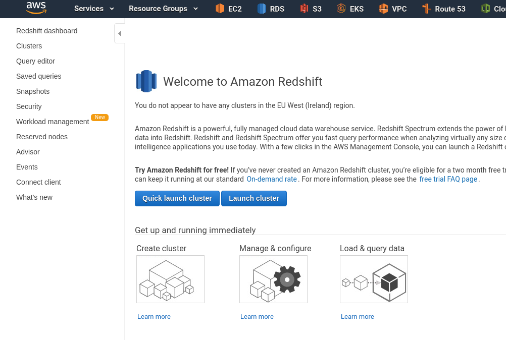 add iam role to existing redshift cluster