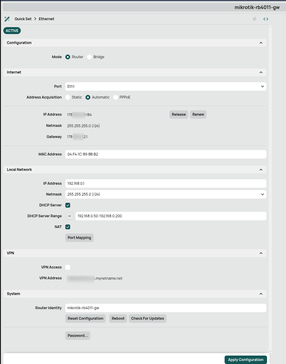 MikroTik: перше знайомство та Getting Started